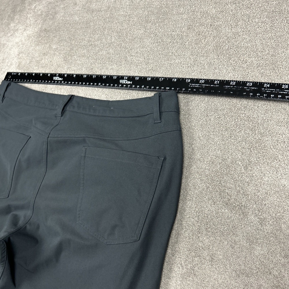 Lululemon ABC Classic-Fit 5 Pocket Pant 32L Warpstreme Mens 36 Gray Chino - Picture 7 of 10